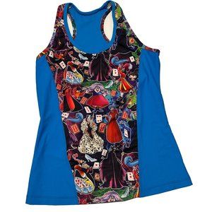 i glow running Tank top Women Medium Disney Villains Stretch Activewear Top READ